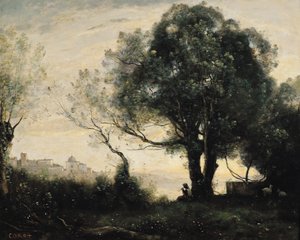 Castel Gandolfo emléktárgya alkotó: Jean Baptiste Camille Corot